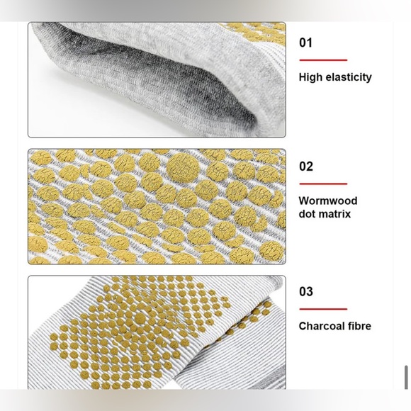 Self Heating Knee Pad Warm Socks Arthritis Joint Pain Reliefs Protection Wrap - Picture 8 of 14